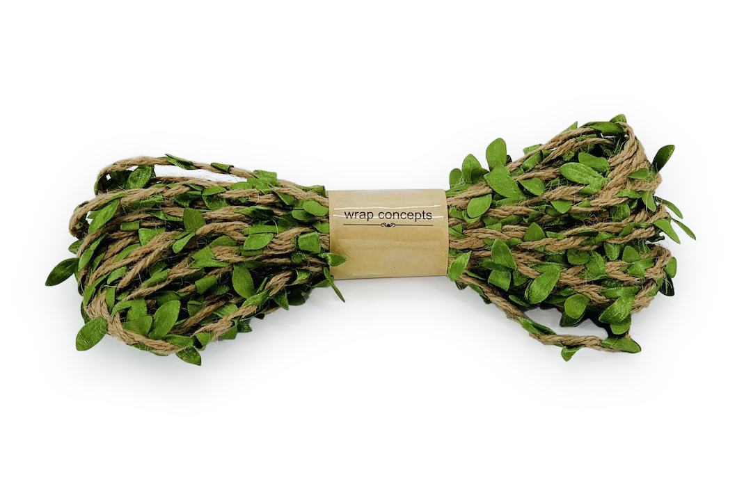 Jute & Leaf String - Green
