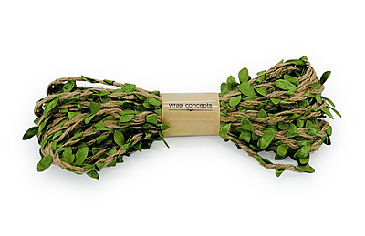 Green Jute & Leaf String 