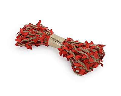 Jute & Leaf String - Green