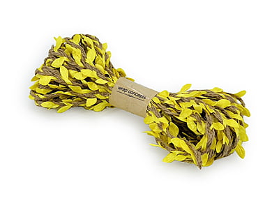 Jute & Leaf String - Green