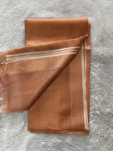 Sunehri – Pure Tissue Sarees (Copper) 