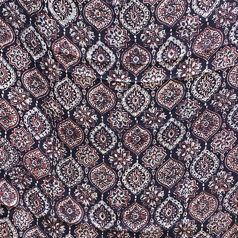 Modal Silk Ajrakh Print #01