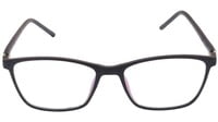 Unisex Rectangular Spectacle Frame. Matte Black Color Frame.