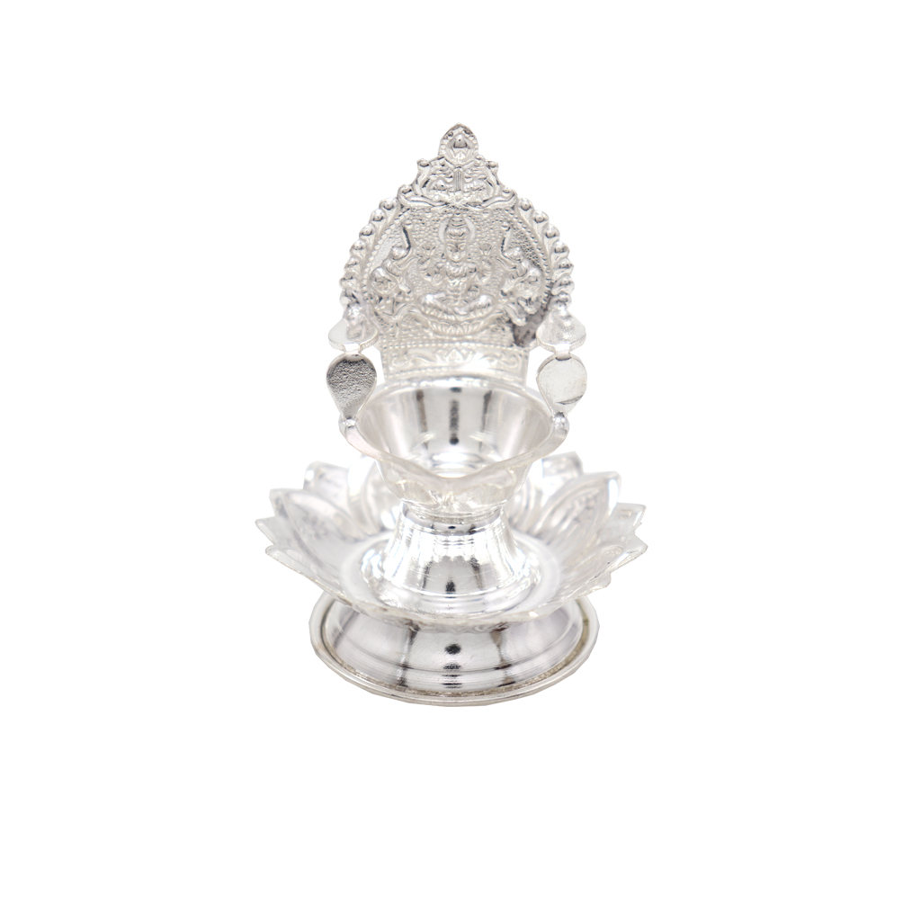 Silver Lotus Kamatchi Diya