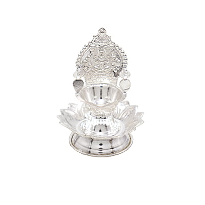Silver Lotus Kamatchi Diya