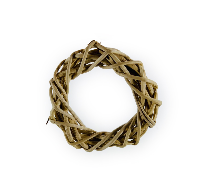 3" Natural Color Wooden Wreath Ring