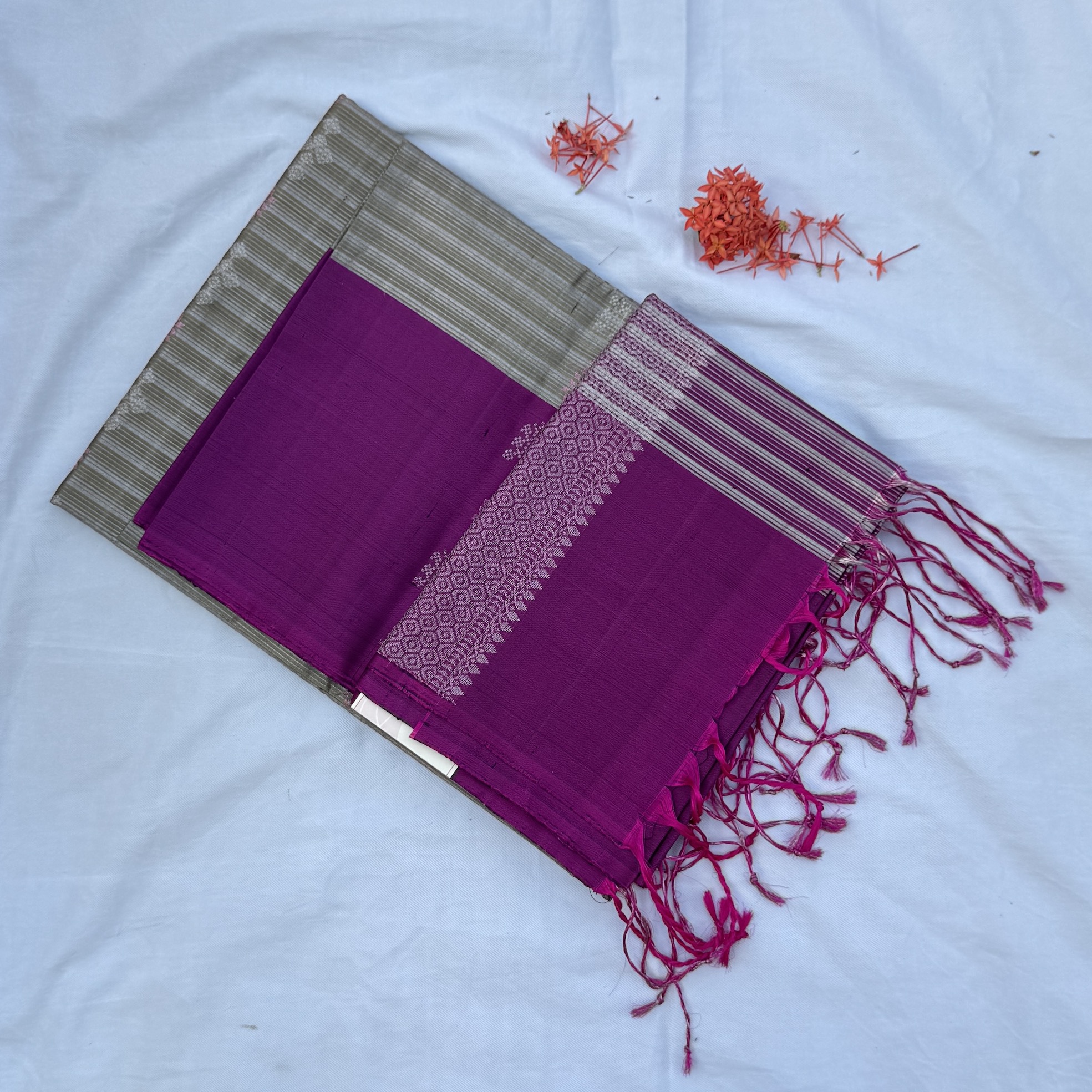 Elaichi Green Soft Silk Saree