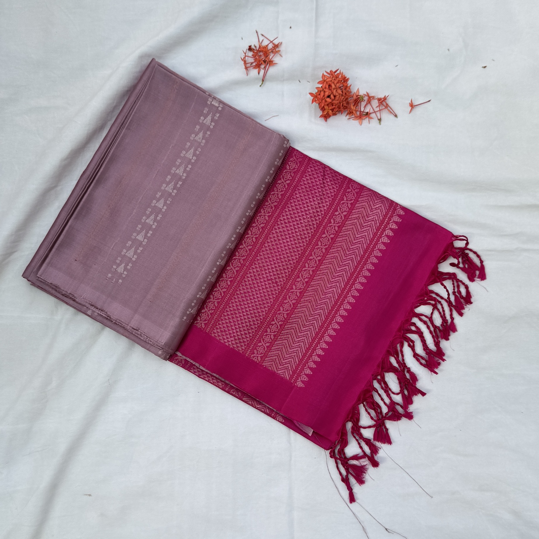 Mauve Crush Soft Silk Saree