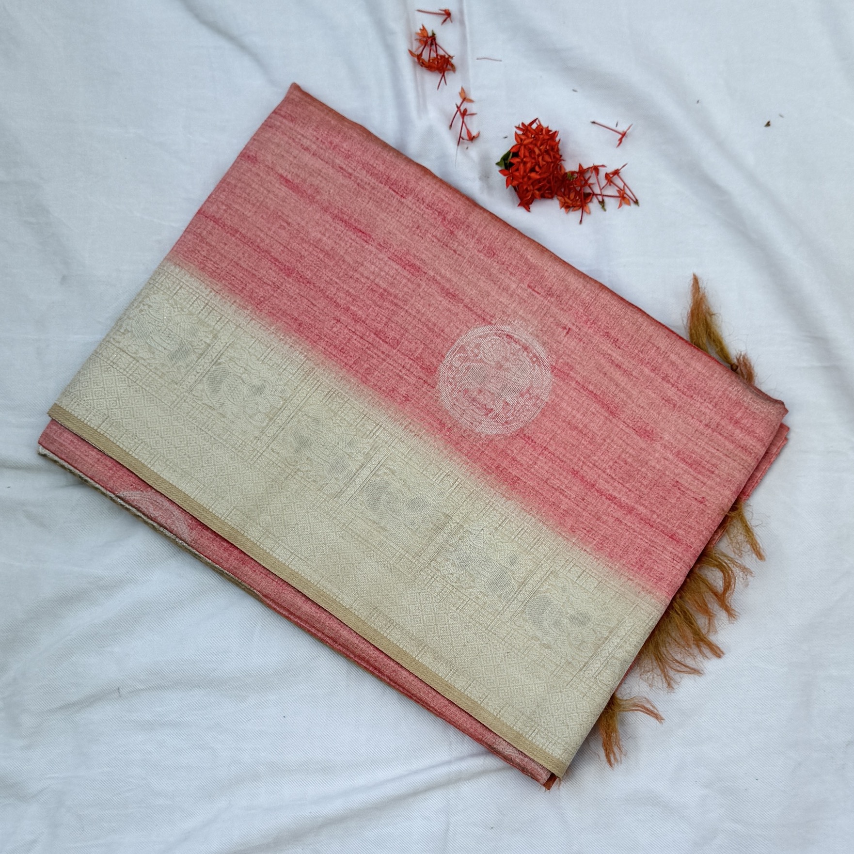 Berry Pink Chaapa Tussar