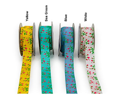 Flower Bud Print Ribbon