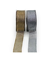 Gold & Silver Mesh Ribbon