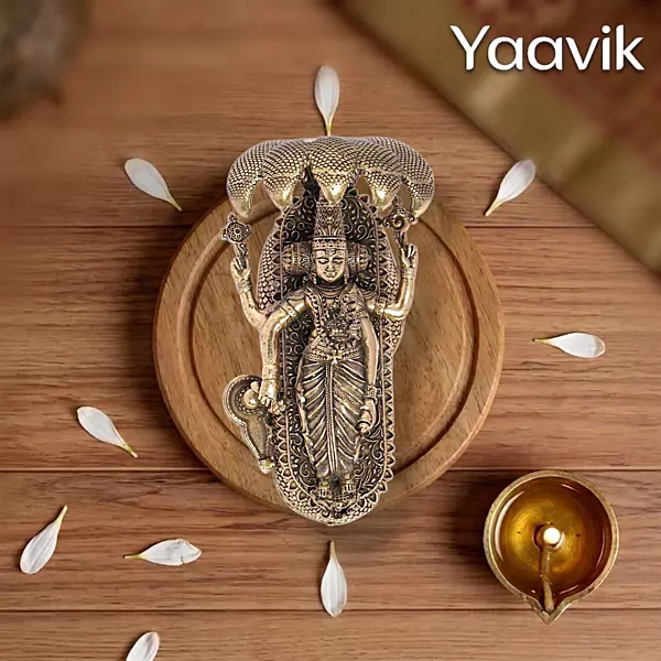 Ananthashayana Vishnu – Cosmic Rest | Fine Brass | 2.5”