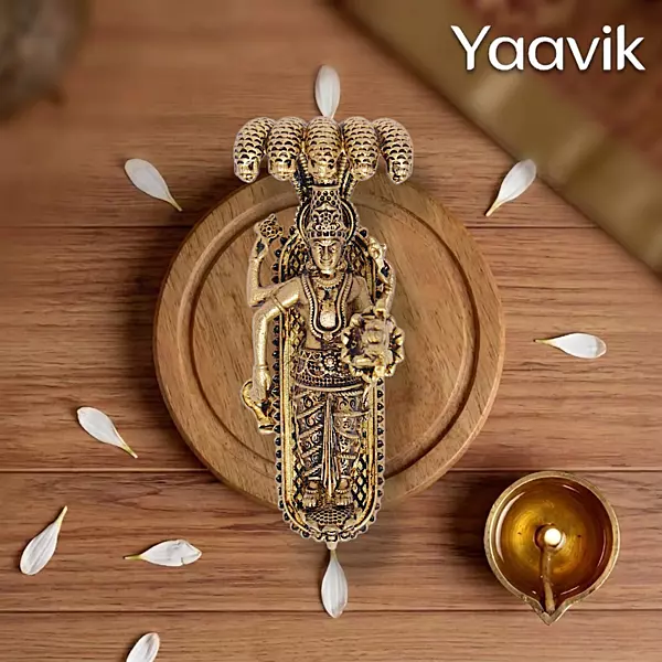 Ananthashayana Vishnu – Cosmic Rest | Fine Brass | 1.5”