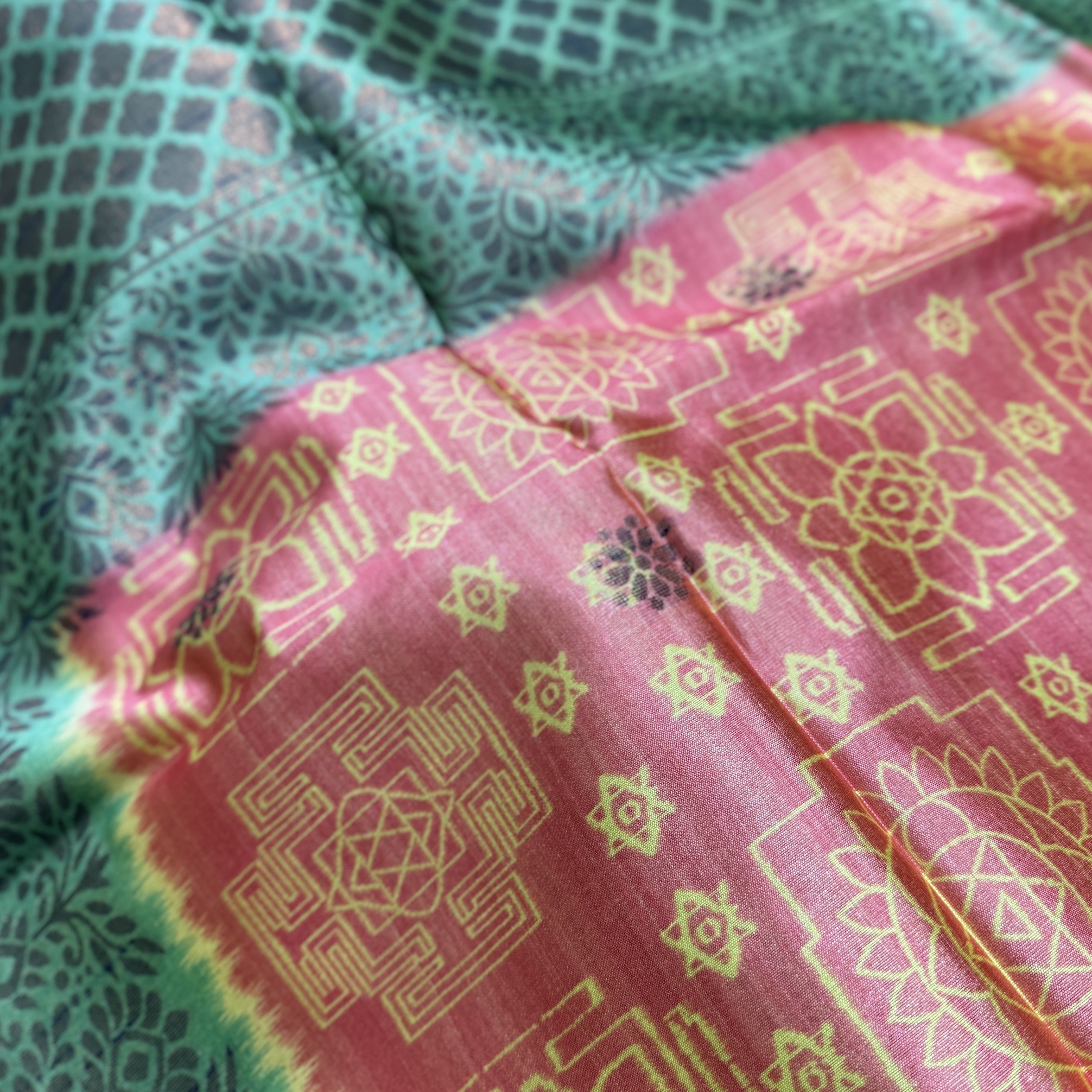 Rouge Pink Tussar Saree