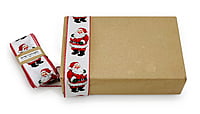 Santa Claus White Burlap Ribbon