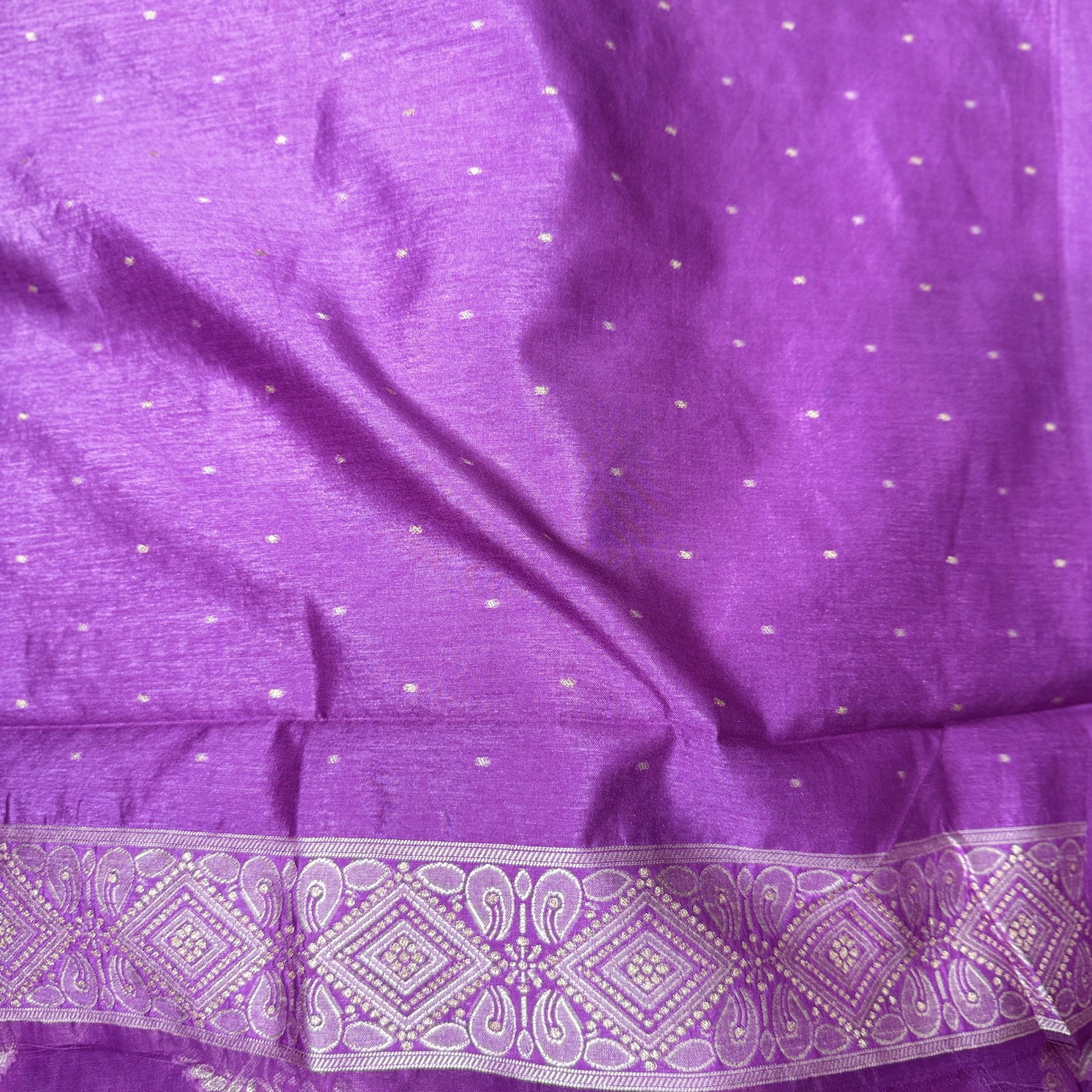 Impact Violet Banarasi Saree