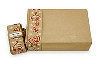 Let it Snow Natural Burlap Ribbon