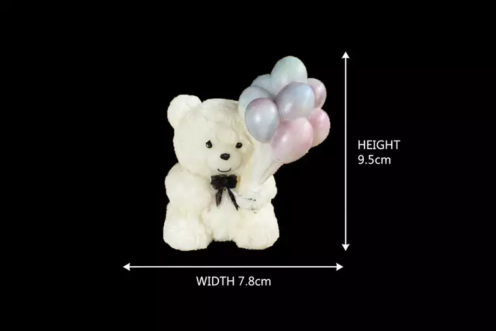 Silicon Mold Candle Valentine Ballon Bouquet Bear