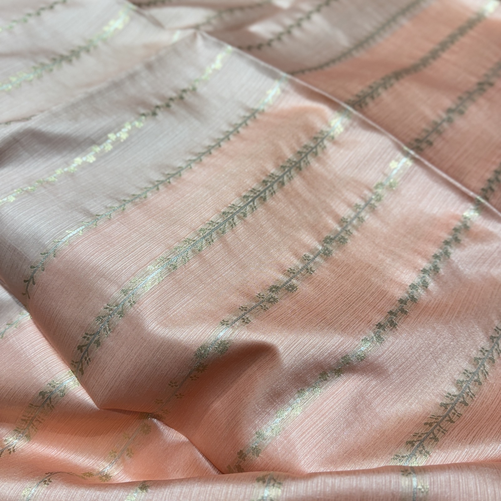 Petal Peach Tussar Saree