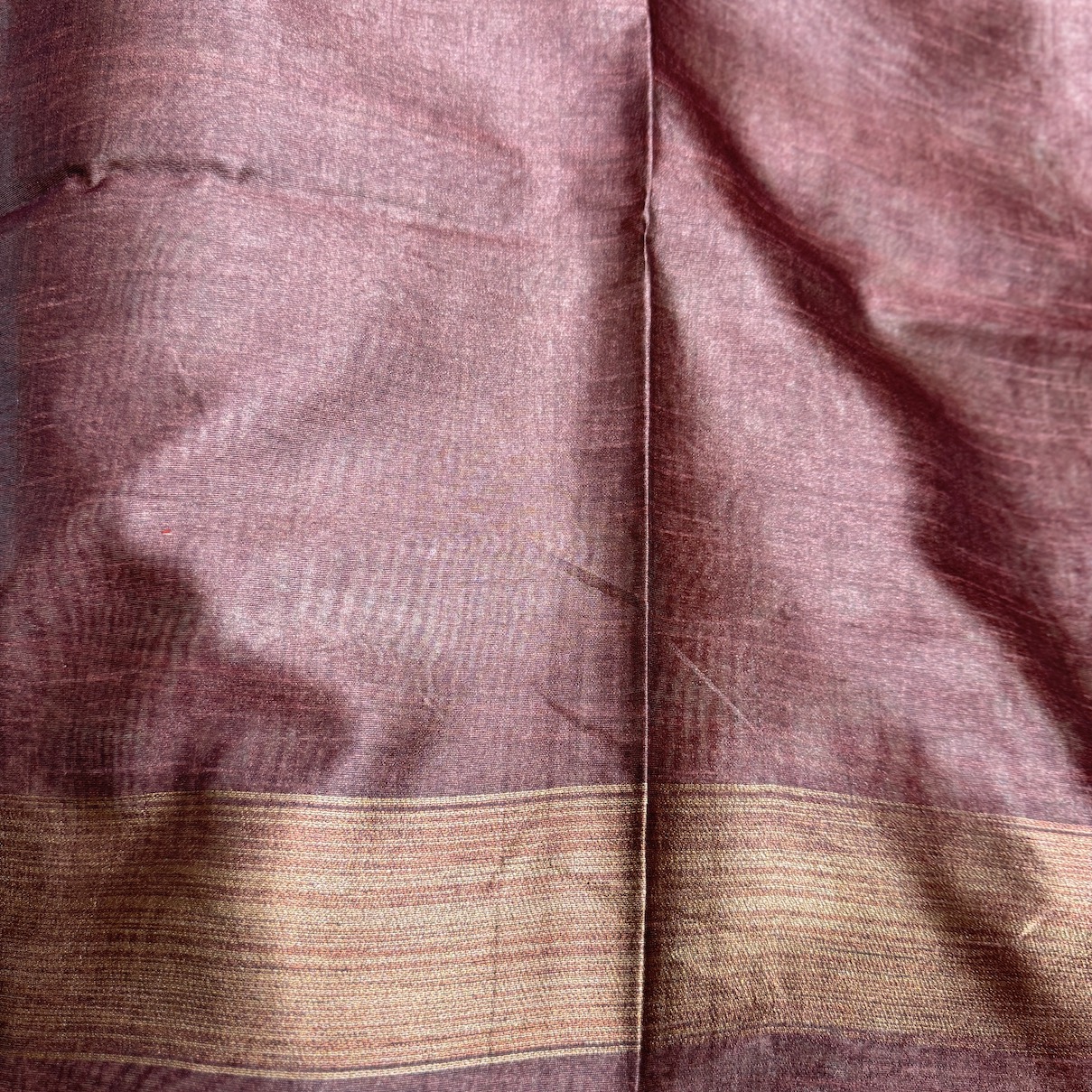 Mauve Chaapa Tussar Saree