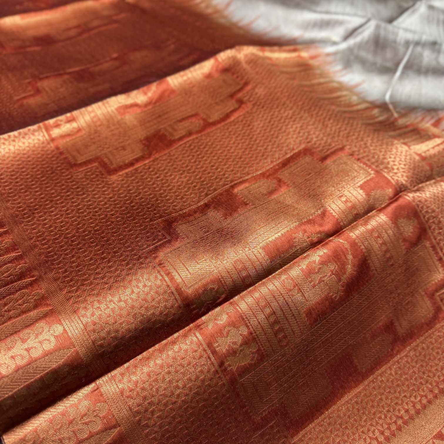 Silver Gray Tussar Saree