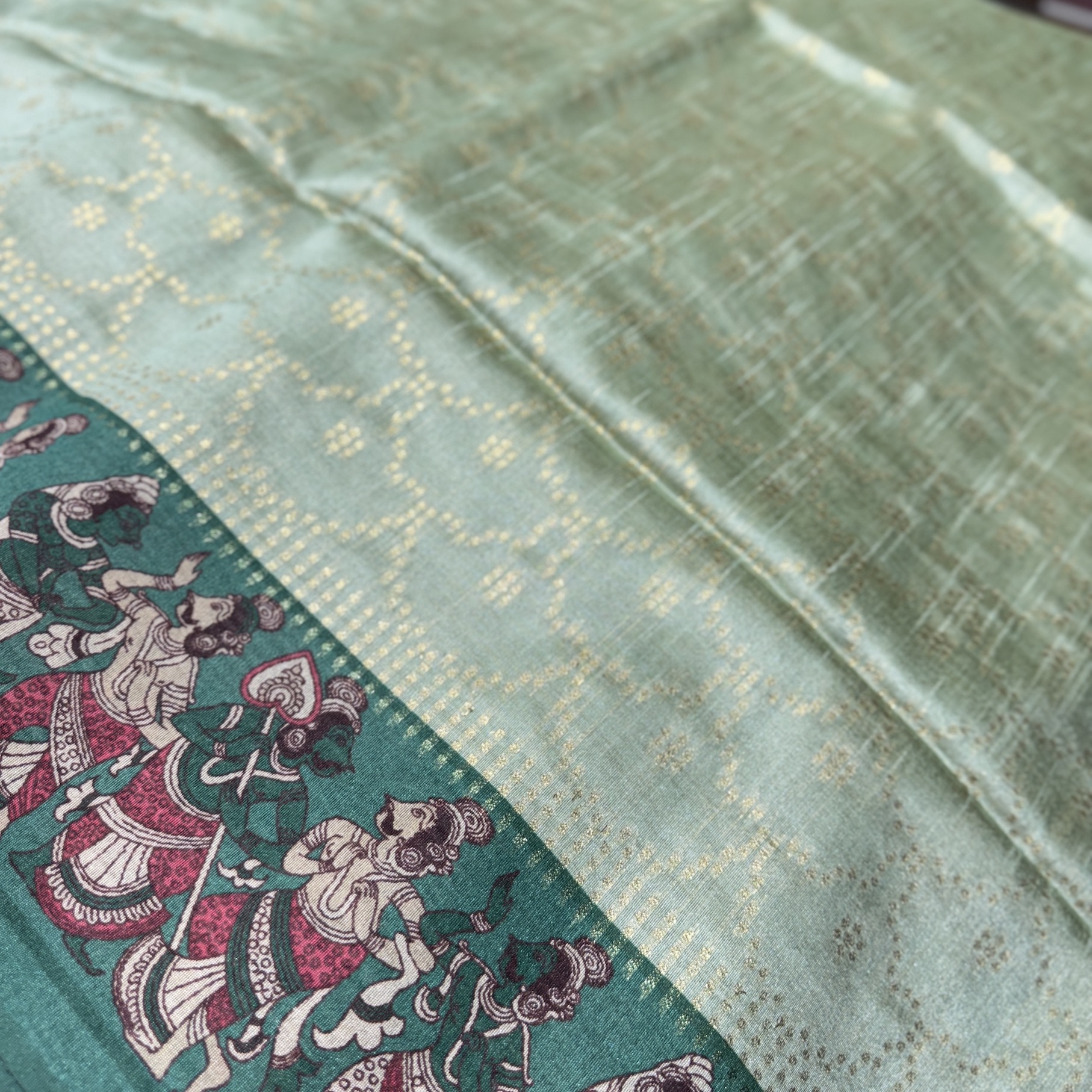 Monsoon Green Chaapa Tussar