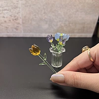 Mini Glass Flower Vase Set