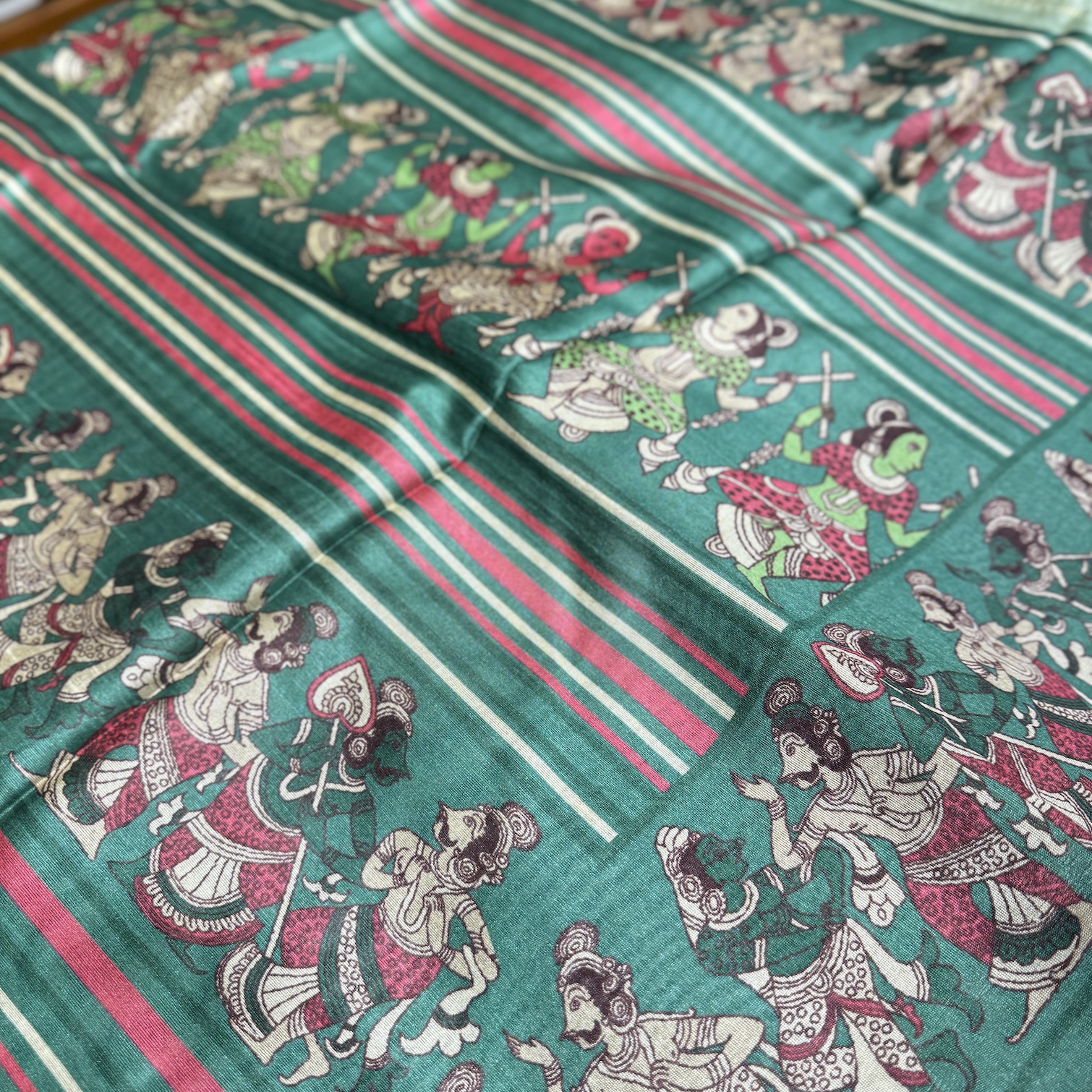 Monsoon Green Chaapa Tussar