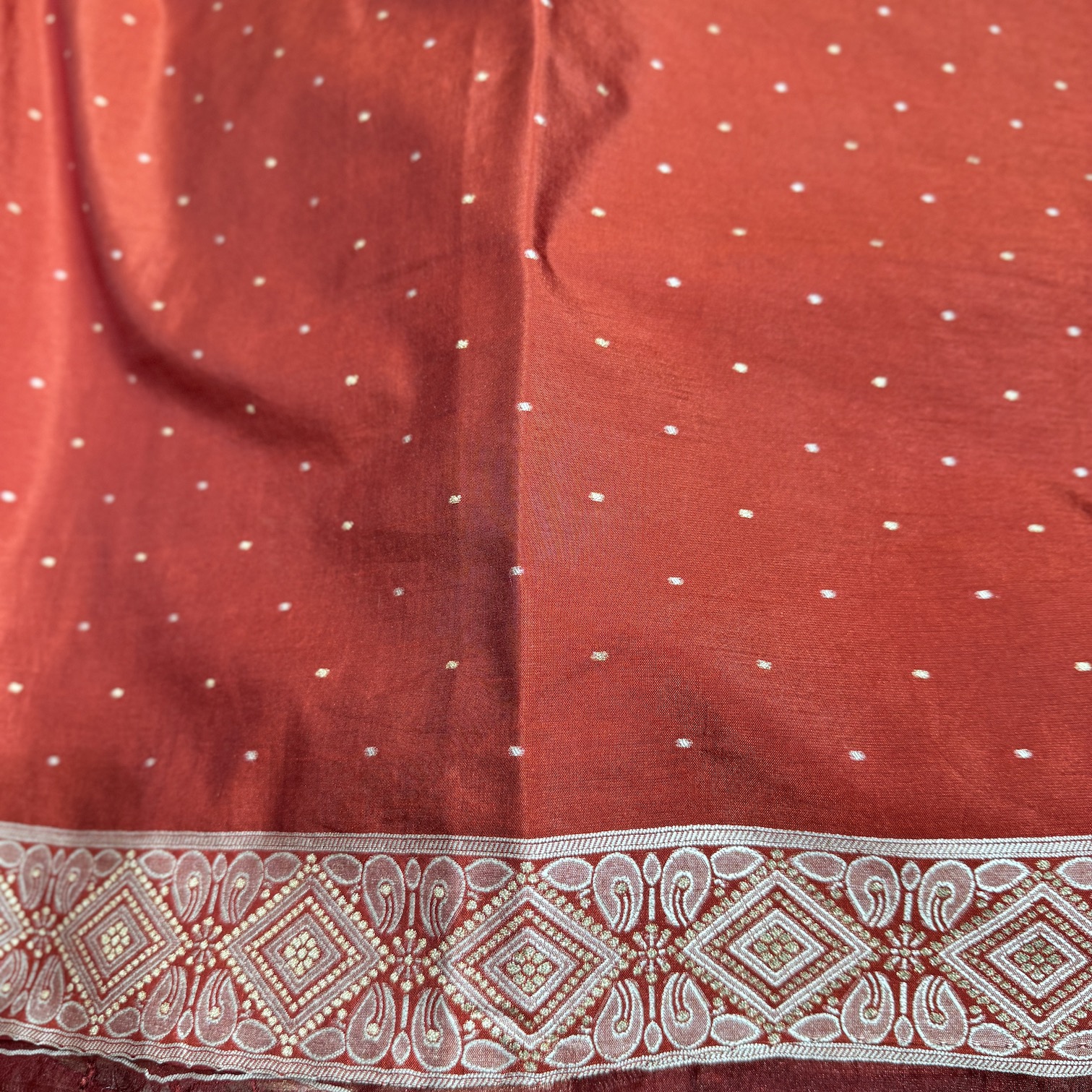 Madder Red Banarasi Saree