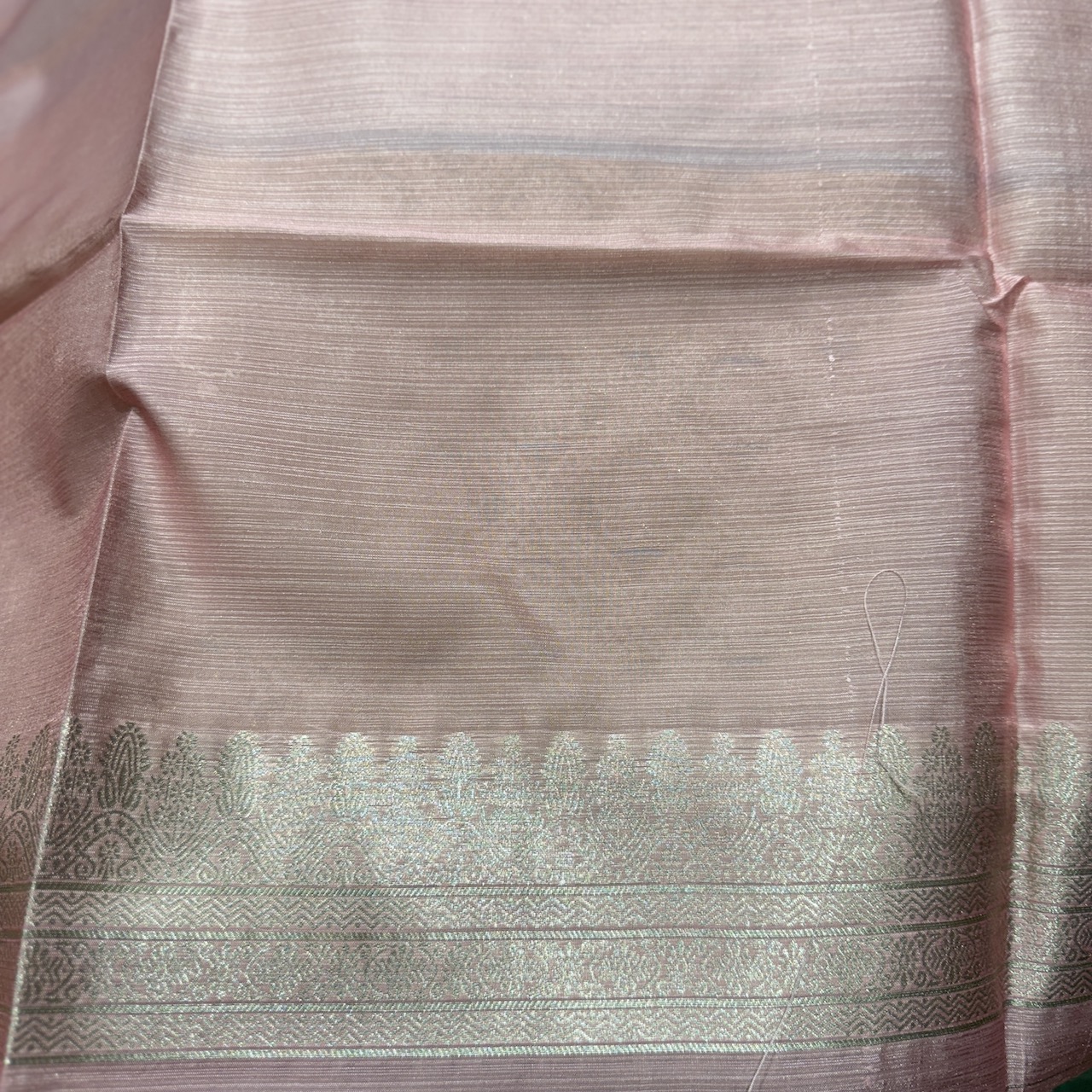 Sea Blue Tussar Saree