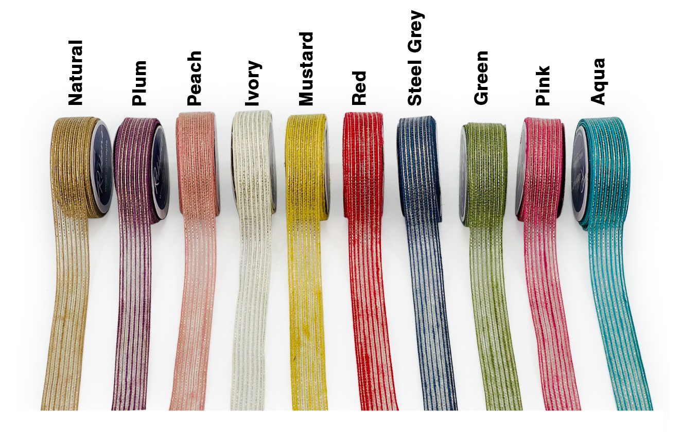 Jute Burlap Ribbon with Weaves