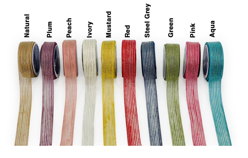 Jute Burlap Ribbon with Weaves