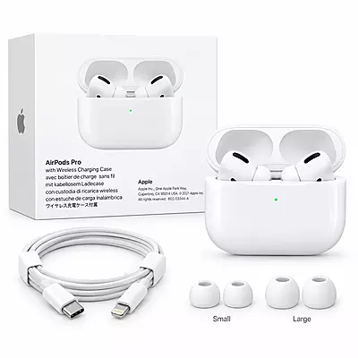 Premium White Wireless Earbuds | With Compact Protective Charging Case