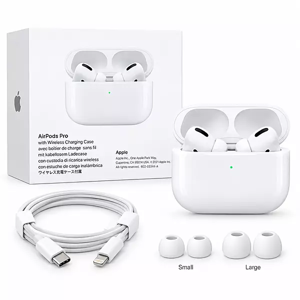 Premium White Wireless Earbuds | With Compact Protective Charging Case