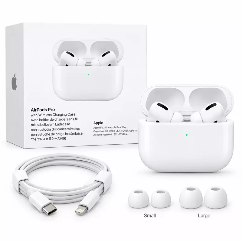 Premium White Wireless Earbuds | With Compact Protective Charging Case