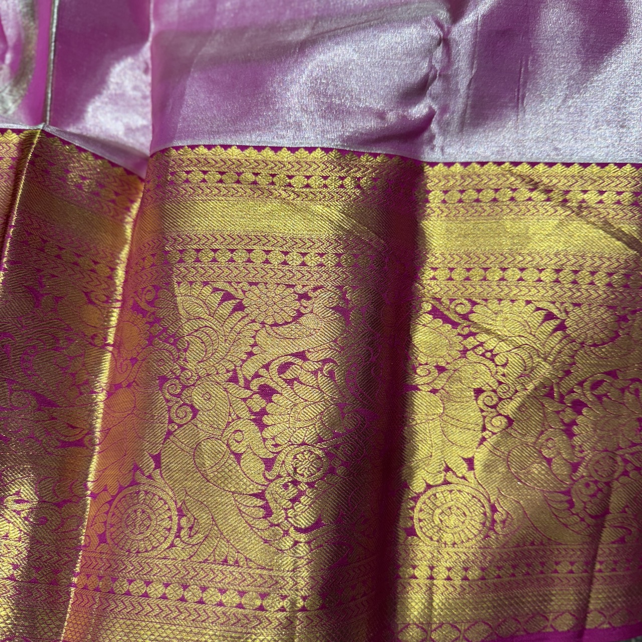 Peacock Motif Kanjivaram Tissue Saree