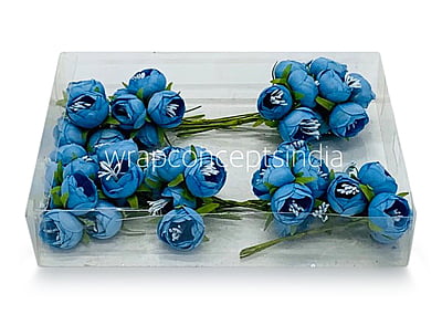 Peonies on stick-Sky Blue