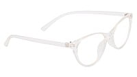 Female Large Cat Eye Spectacle Frame. Transparent Frame
