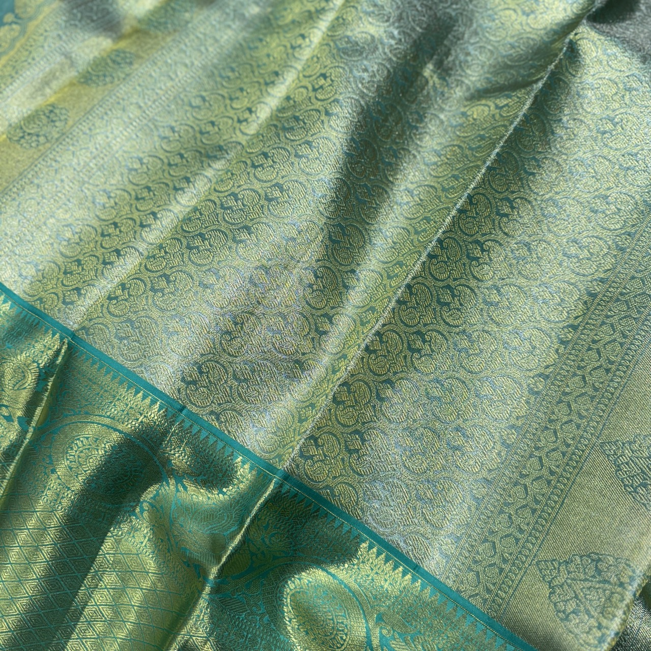 Pastel Kanjivaram Tissue Saree