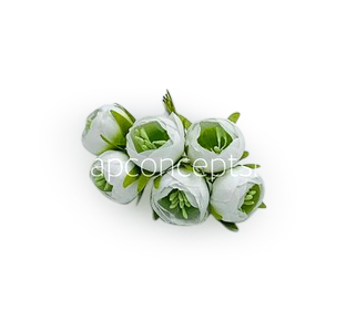 Peonies on stick-White