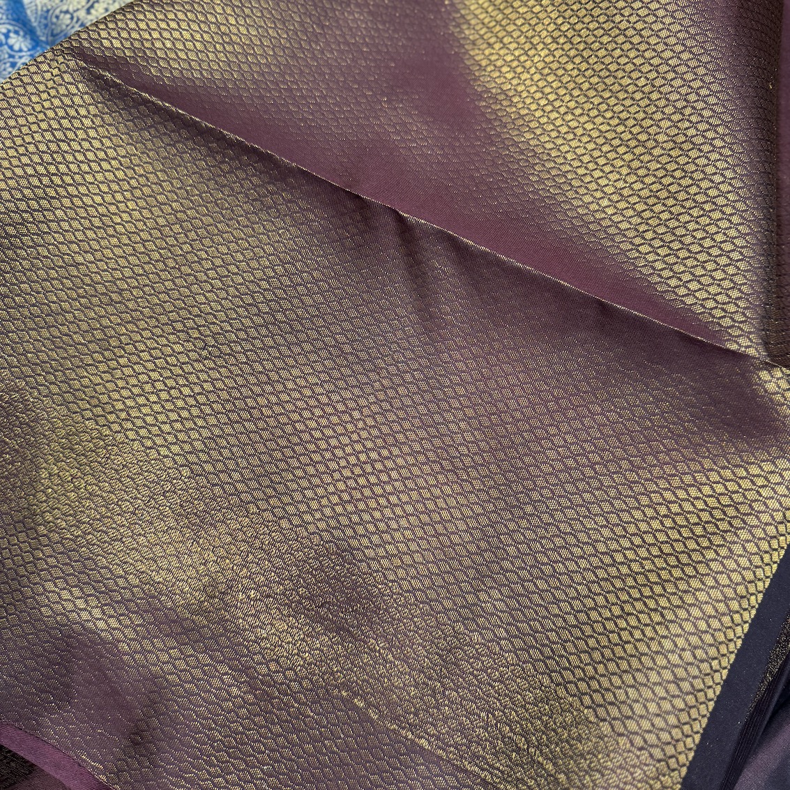 Elm Blue Soft Silk Saree