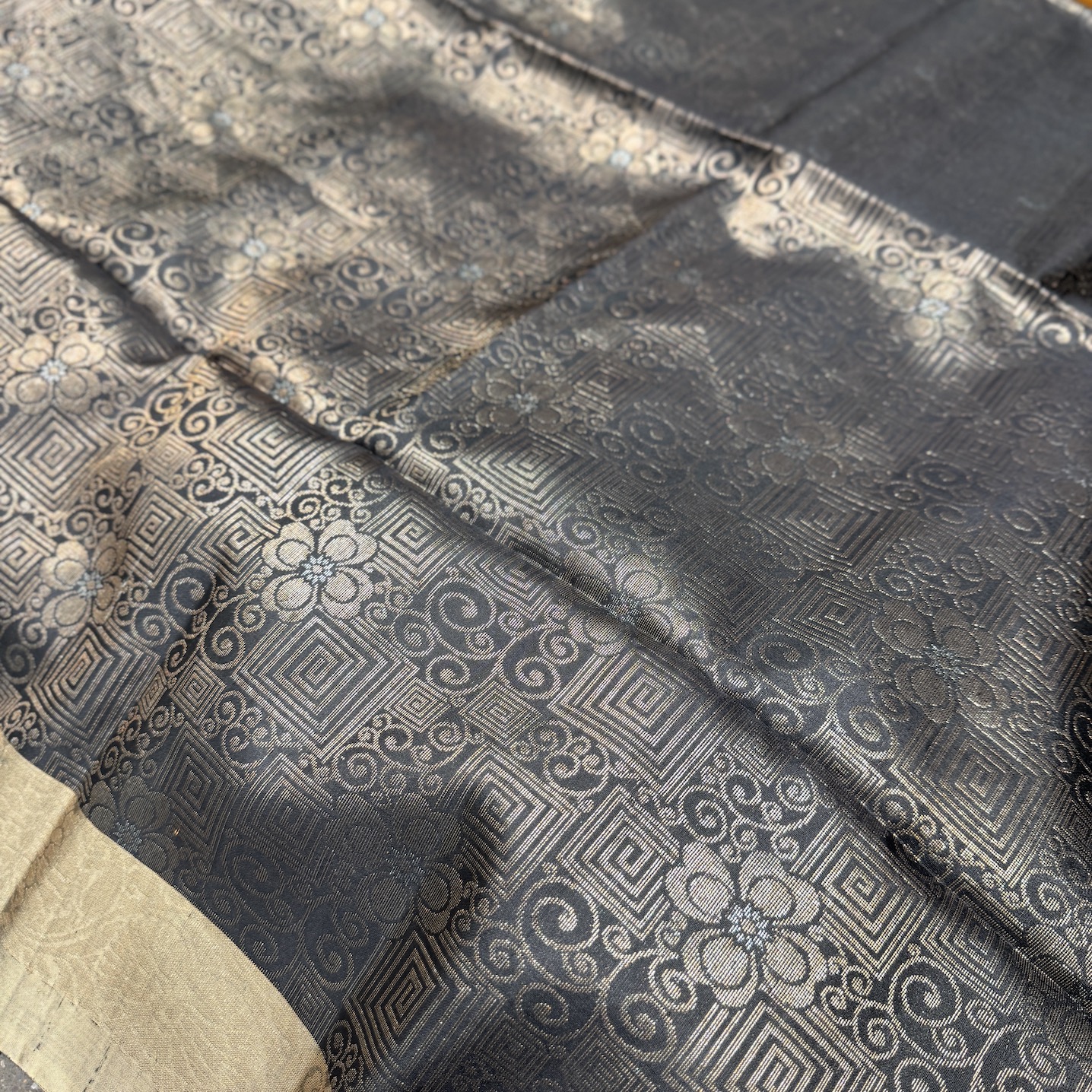 Raven Black Soft Silk Saree