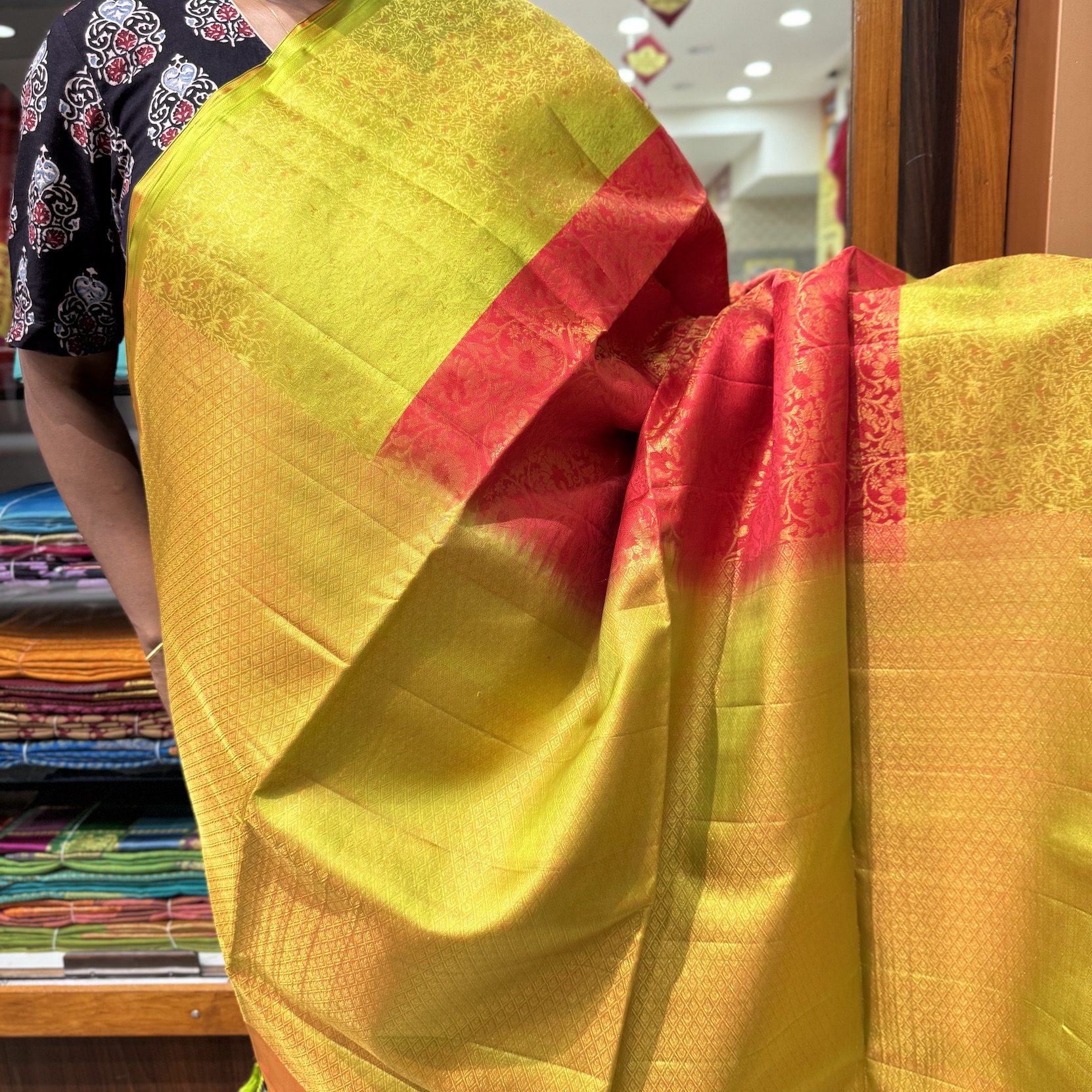 Chilli Red Soft Silk Saree