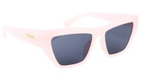 Female Large Rectangular Sunglasses. Light Pink Color Frame. Female Large Rectangular Sunglasses. Light Pink Color Frame.