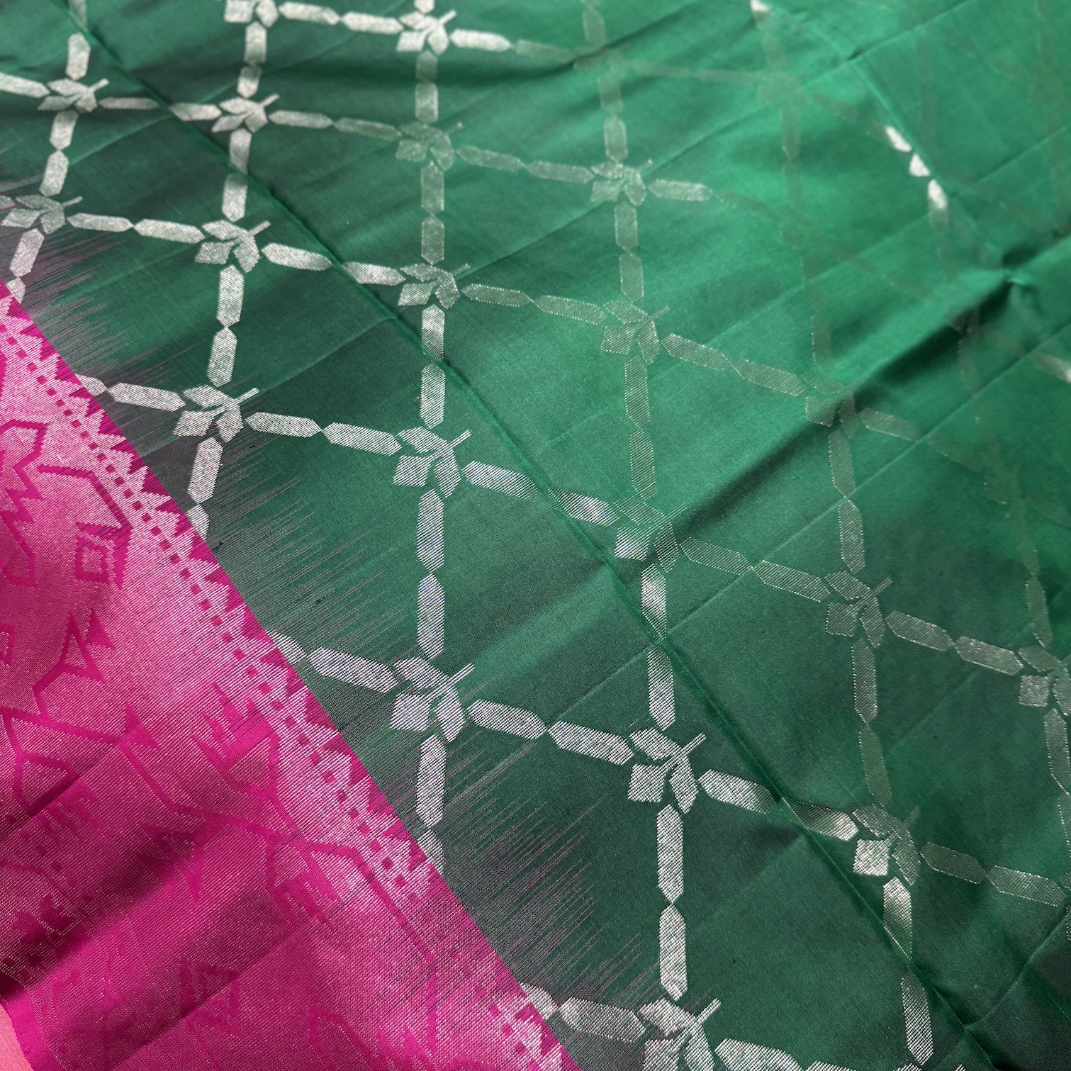 Leaf Green Soft Silk Saree