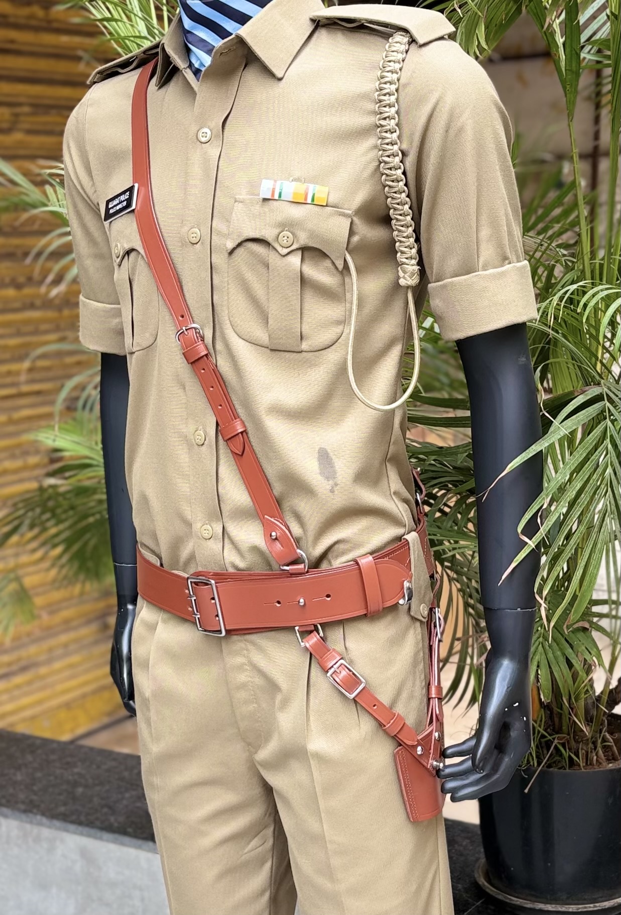 SG CROSS BELT : NPA TAN LEATHER