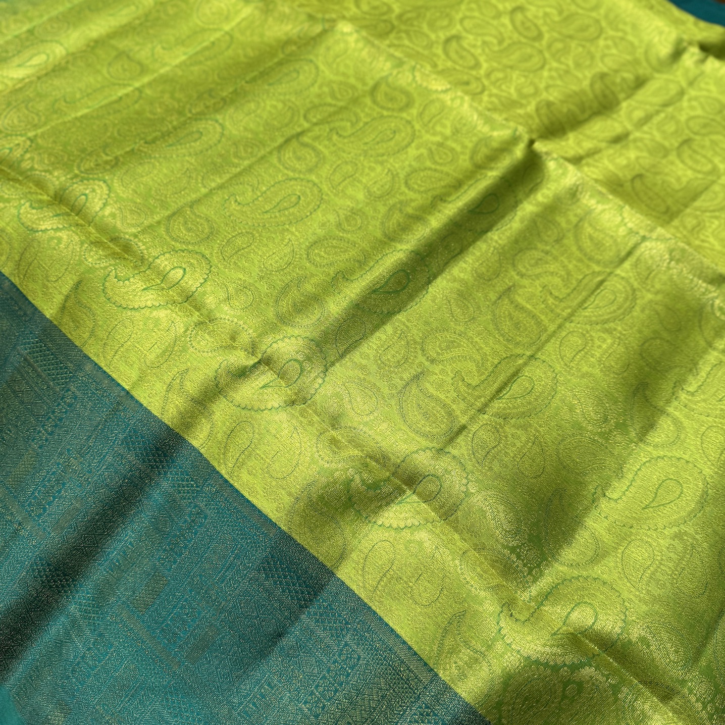 Parrot Green Soft Silk Saree