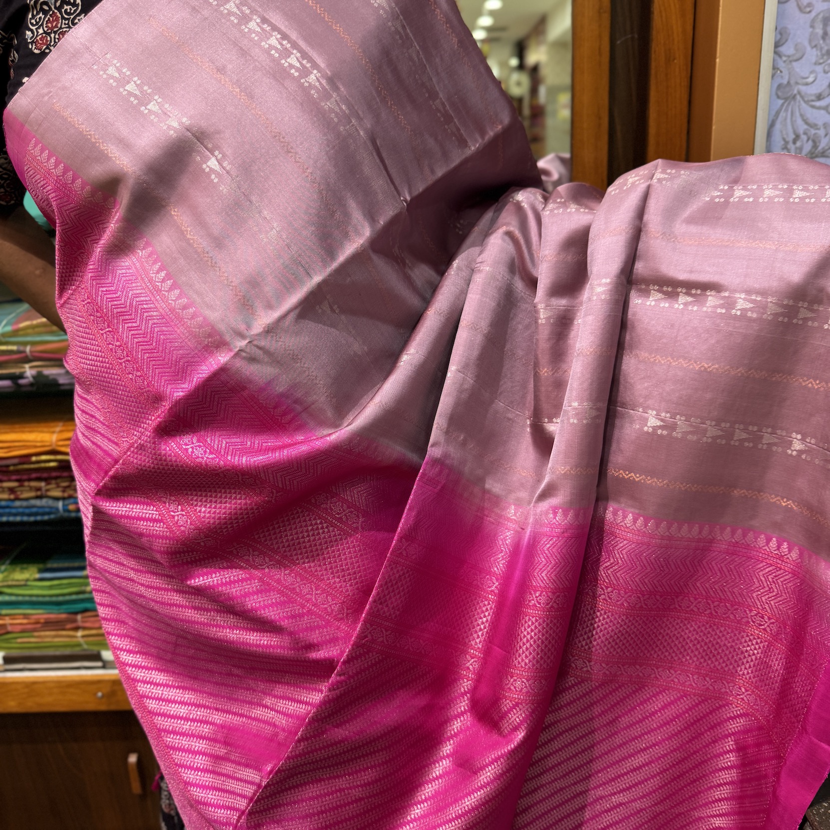 Mauve Crush Soft Silk Saree