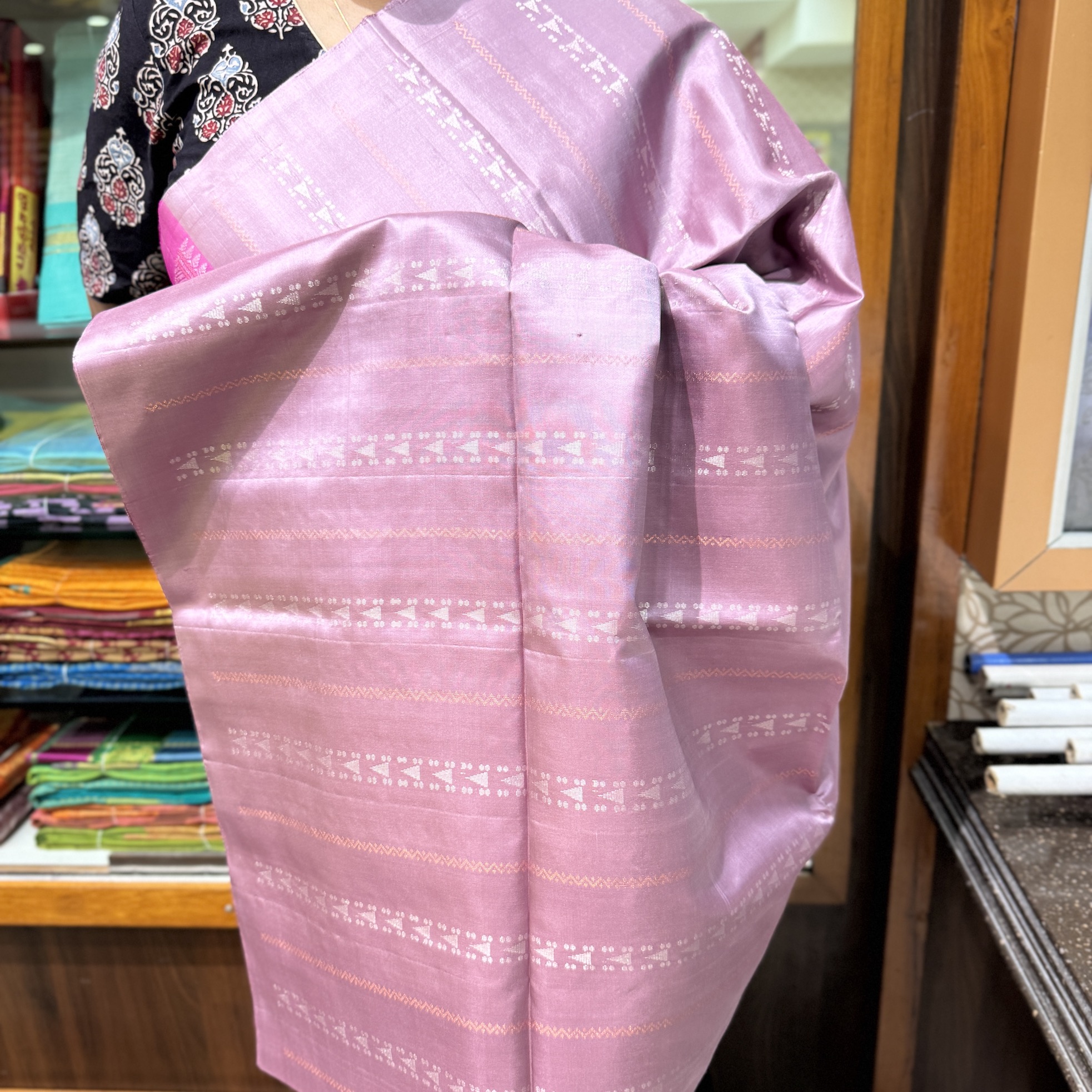Mauve Crush Soft Silk Saree