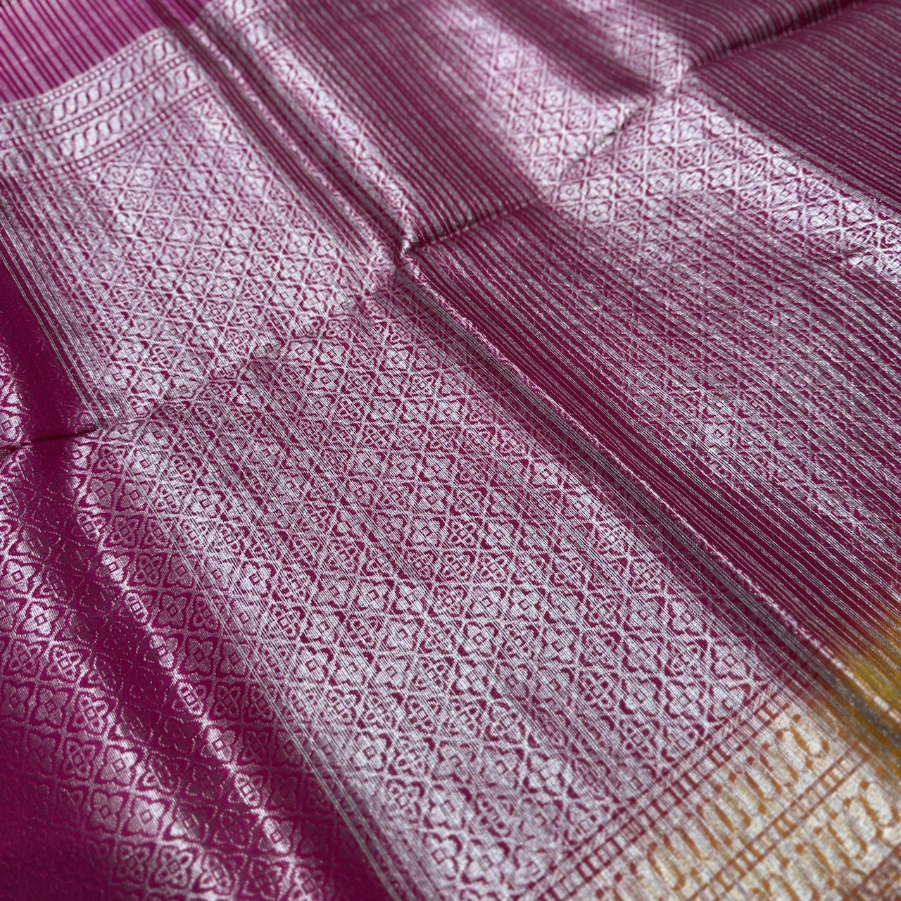 Crush Orange Soft Silk Saree